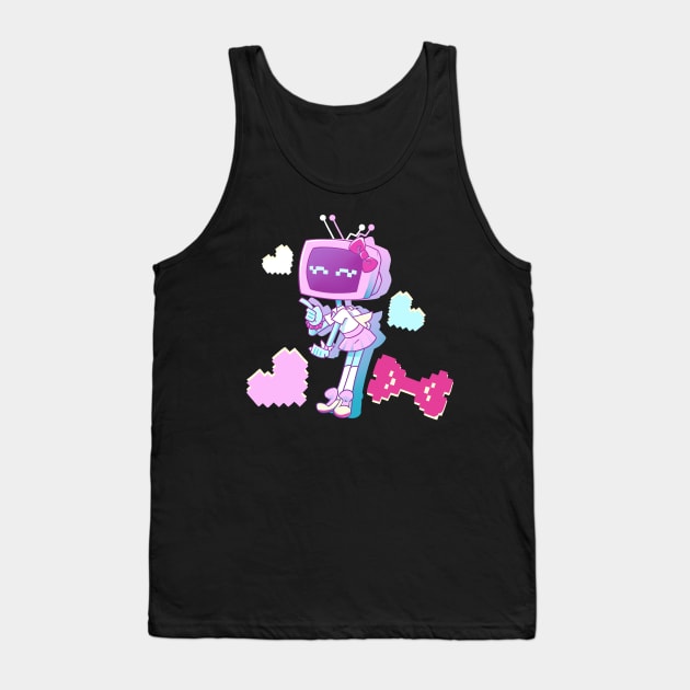 Kawaii Pixel Tv Tank Top by TheSamDS